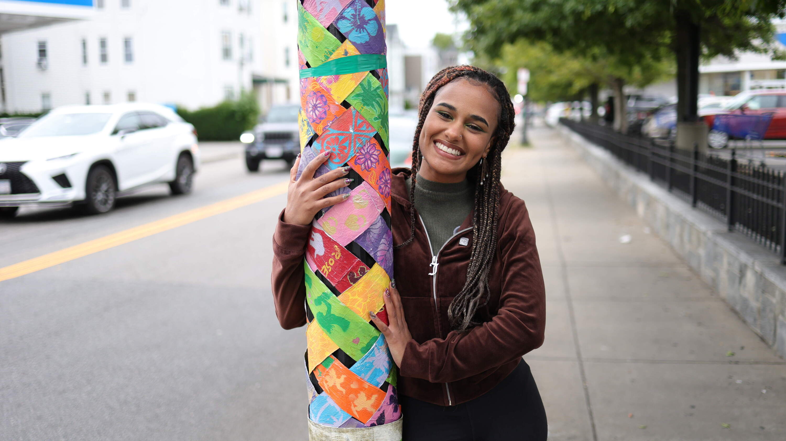 Temmy Monteiro Gomes designed the unity pole. (Courtesy Luis Antonio Thompson)