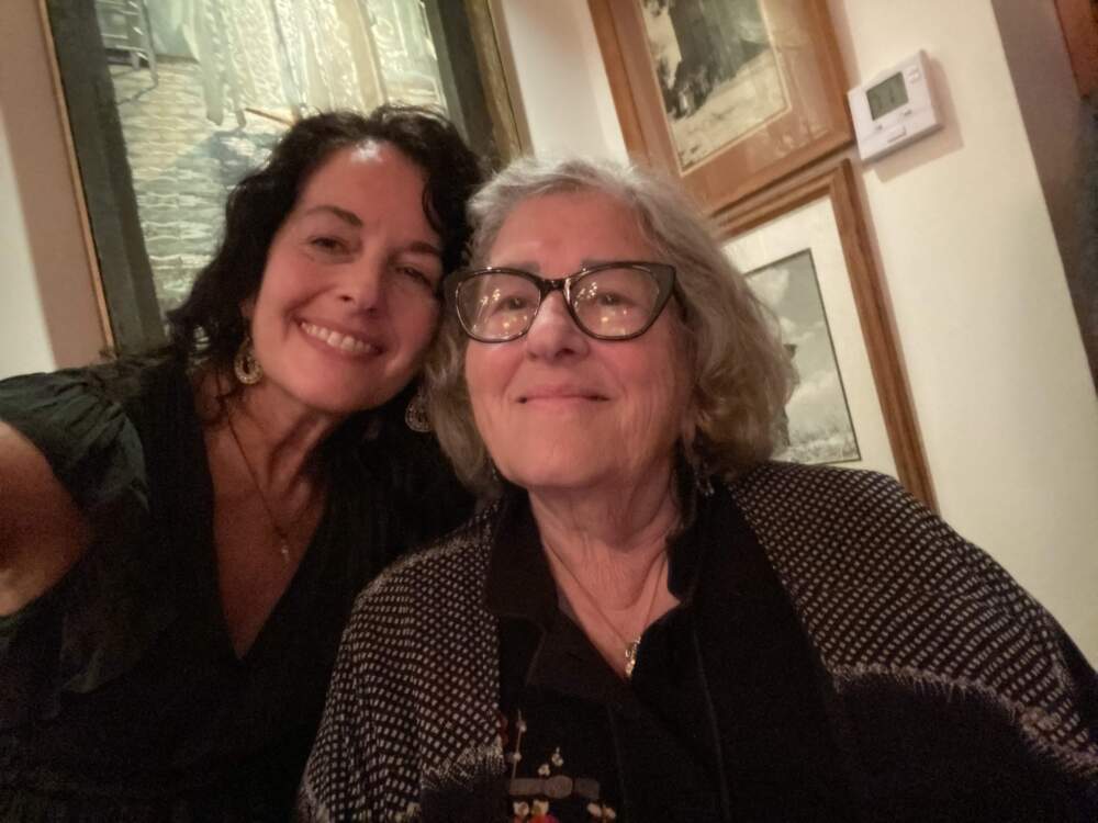 The author and her mom at the family's annual Christmas Eve party in 2024. (Courtesy Andrea Meyer)