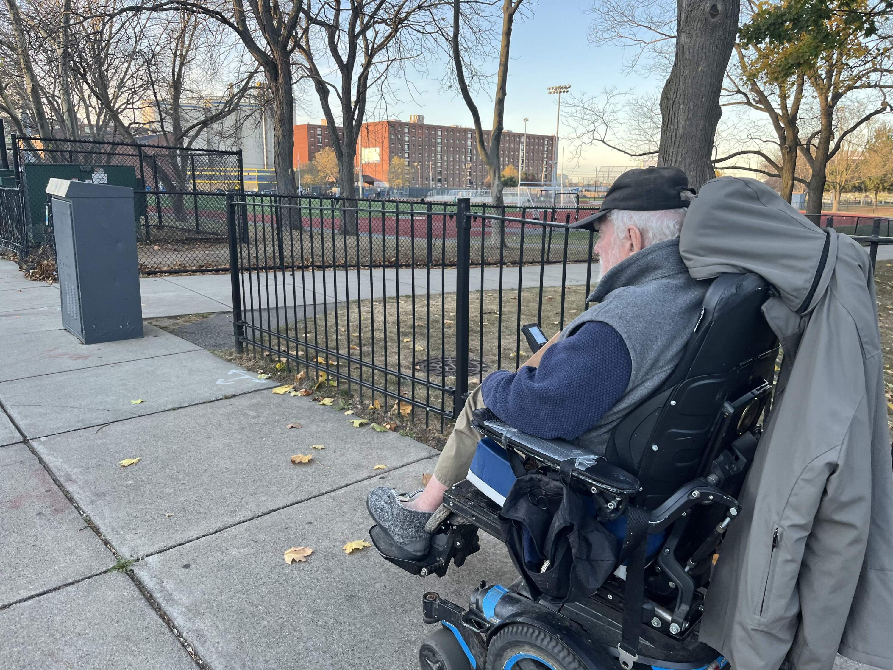 Tap rolling down the street in Boston. (Courtesy Gale Pryor)