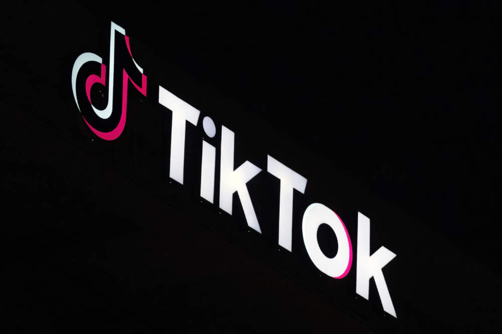 A TikTok sign is displayed on top of their building in Culver City, Calif., on Dec. 3, 2024. (Richard Vogel/AP)