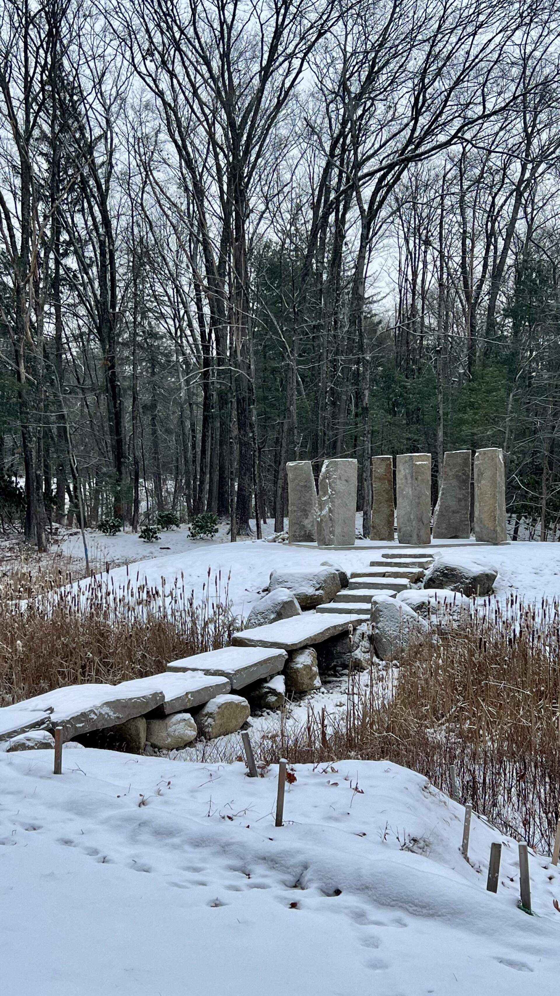 The in-progress dolmen the author and her husband are building to honor their daughter, Caitlin. (Courtesy Maryanne O'Hara)