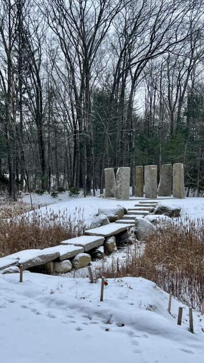 The in-progress dolmen the author and her husband are building to honor their daughter, Caitlin. (Courtesy Maryanne O'Hara)