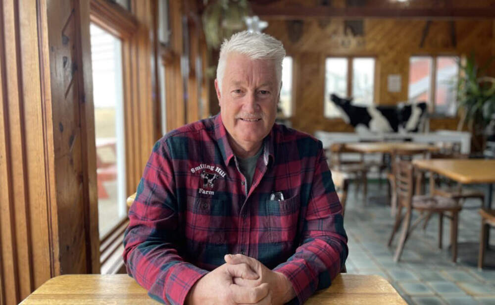 Smiling Hill Farm’s Michael Knight used to groom the Nordic ski trails with his father, and carried on the tradition until this winter. (Molly Enking/Maine Public)