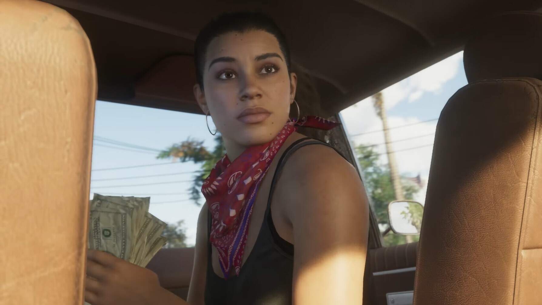 Protagonist Lucia, as featured in the only trailer for "Grand Theft Auto VI." (Courtesy of Rockstar Games)