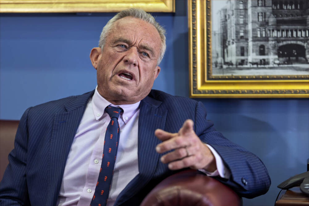 Robert F. Kennedy Jr., speaks during a meeting with Sen. John Cornyn, R-Texas, at the Capitol in Washington on Jan. 9. (J. Scott Applewhite/AP)