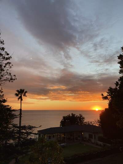 Sunset, as viewed from Las Casas Ave. (Courtesy Andrea Meyer)