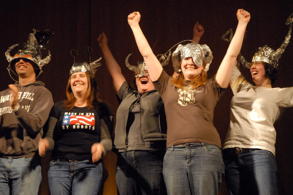 The tin-foil hat contest at the 2009 Boston Sci-Fi Film Festival. (Courtesy Harry O. Lohr Jr.)
