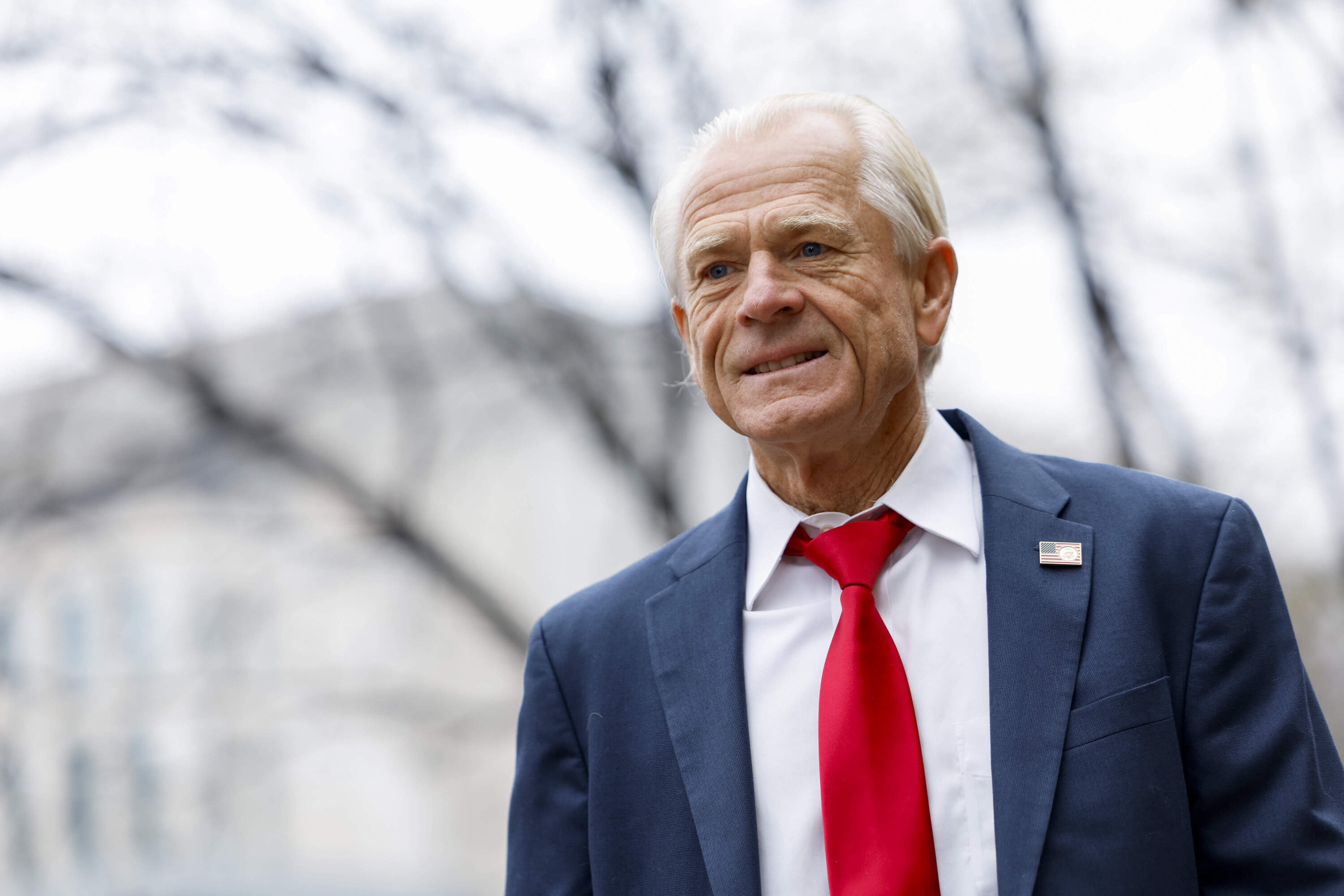 Peter Navarro arrives at the E. Barrett Prettyman Courthouse on Jan. 25, 2024 in Washington, D.C. (Anna Moneymaker/Getty Images)