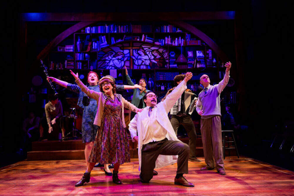 The cast of "A Man of No Importance" at SpeakEasy Stage. (Courtesy Nile Scott Studios)