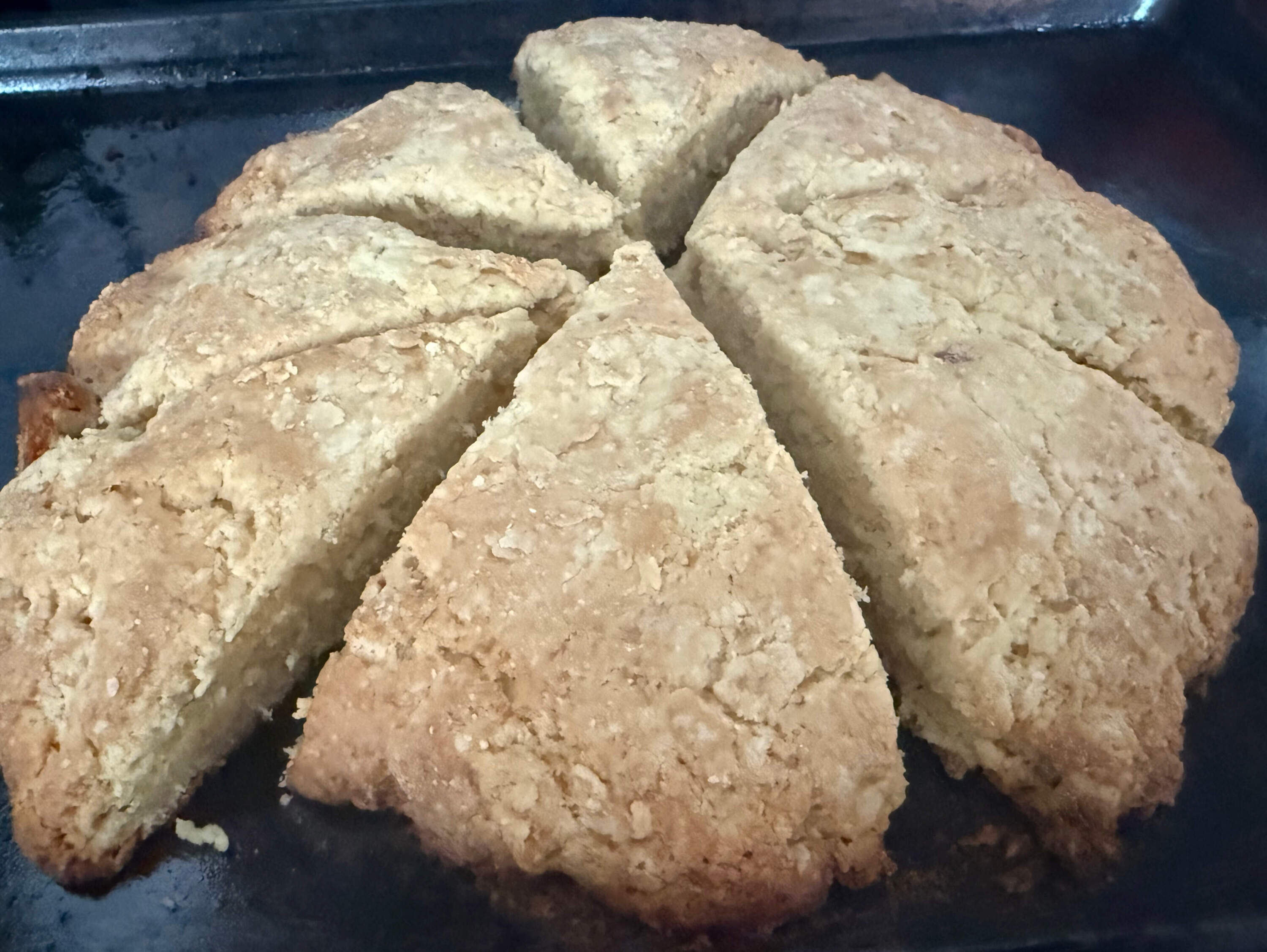 Maple, walnut, and raisin scones. (Kathy Gunst/Here & Now)