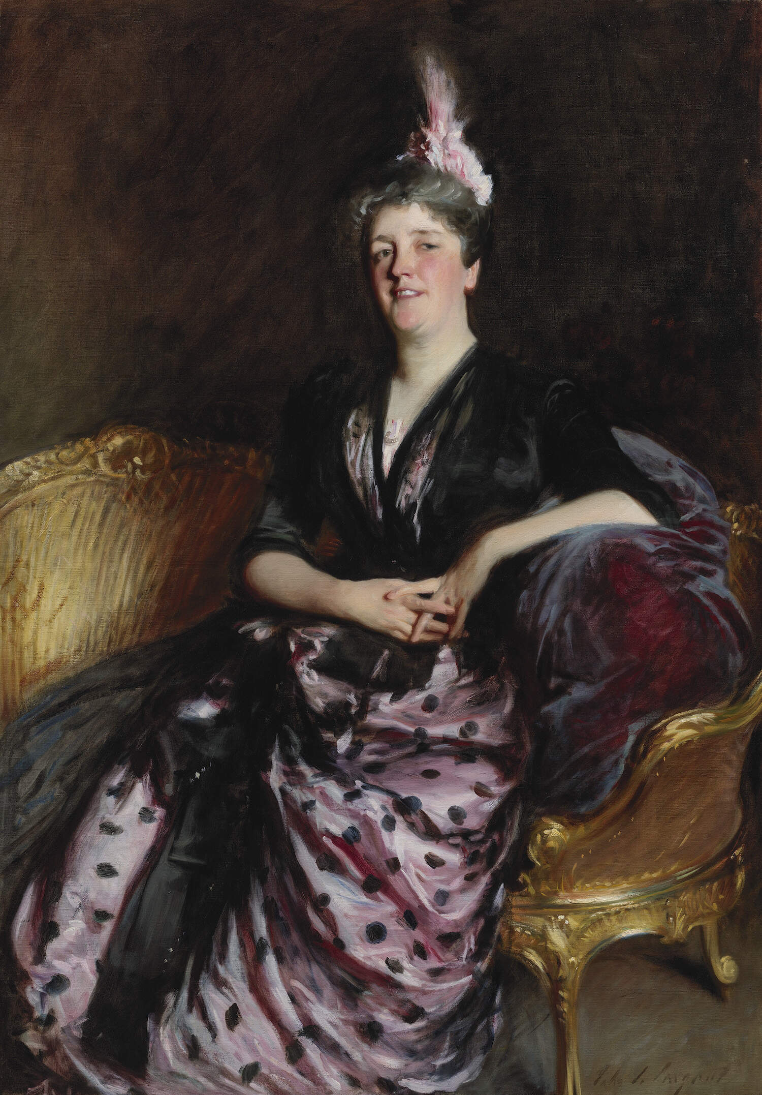 Mrs. Edward Darley Boit (Mary Louisa Cushing) painted by John Singer Sargent in 1887. (Courtesy Museum of Fine Arts, Boston)