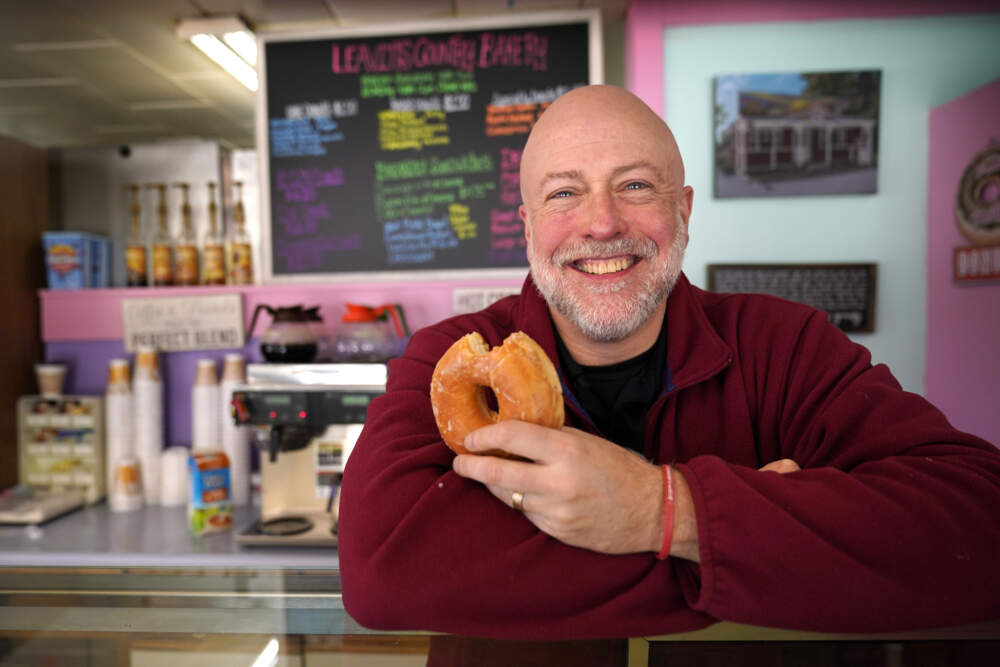 Owner Sean Young poses at Leavitt's Country Bakery. (Robert F. Bukaty/AP)