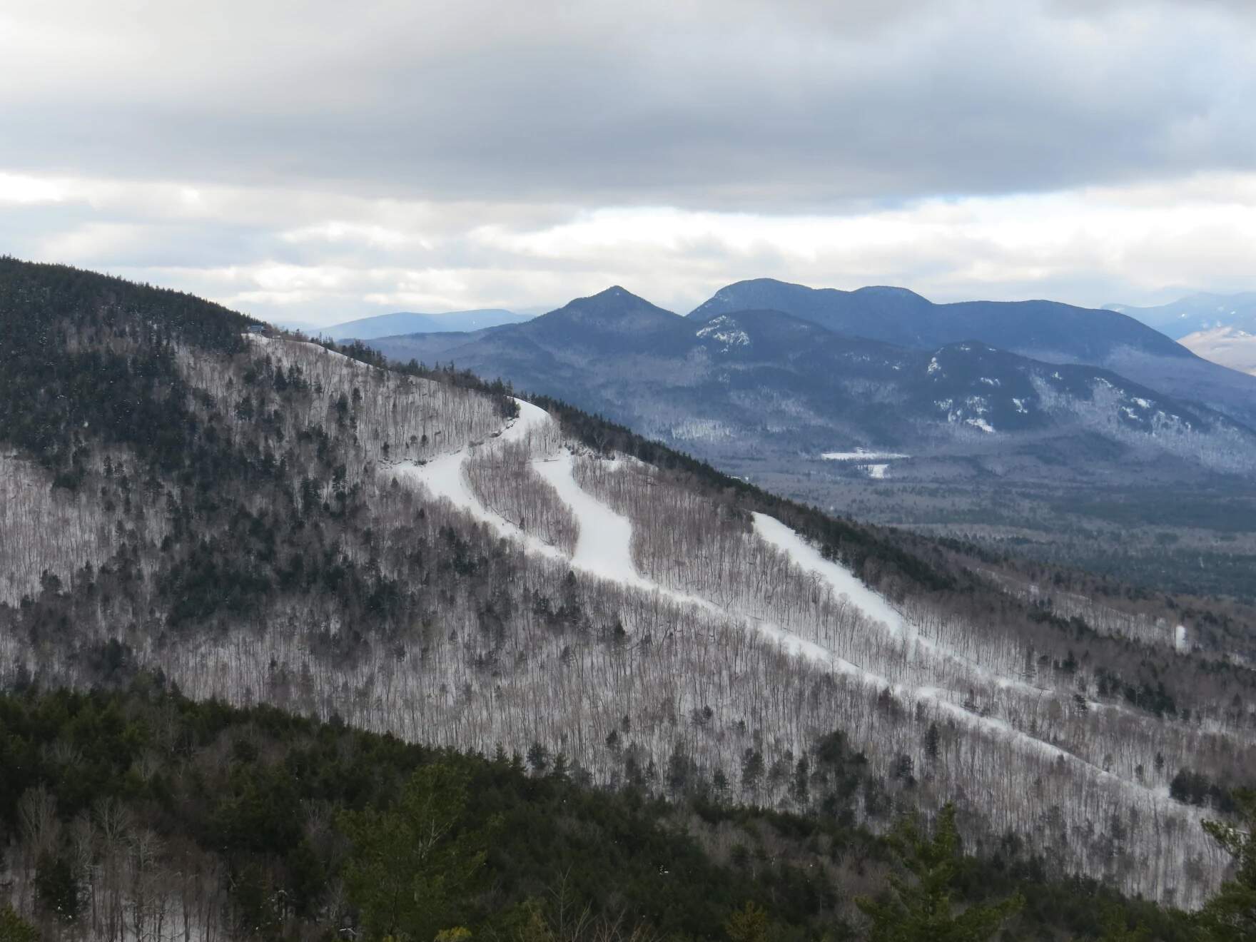 Attitash Mountain Resort's Bear Peak ski area in Bartlett. (Dan Tuohy/NHPR)