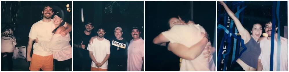 Polaroid pictures from the author's party. (Courtesy Raleigh McCool)