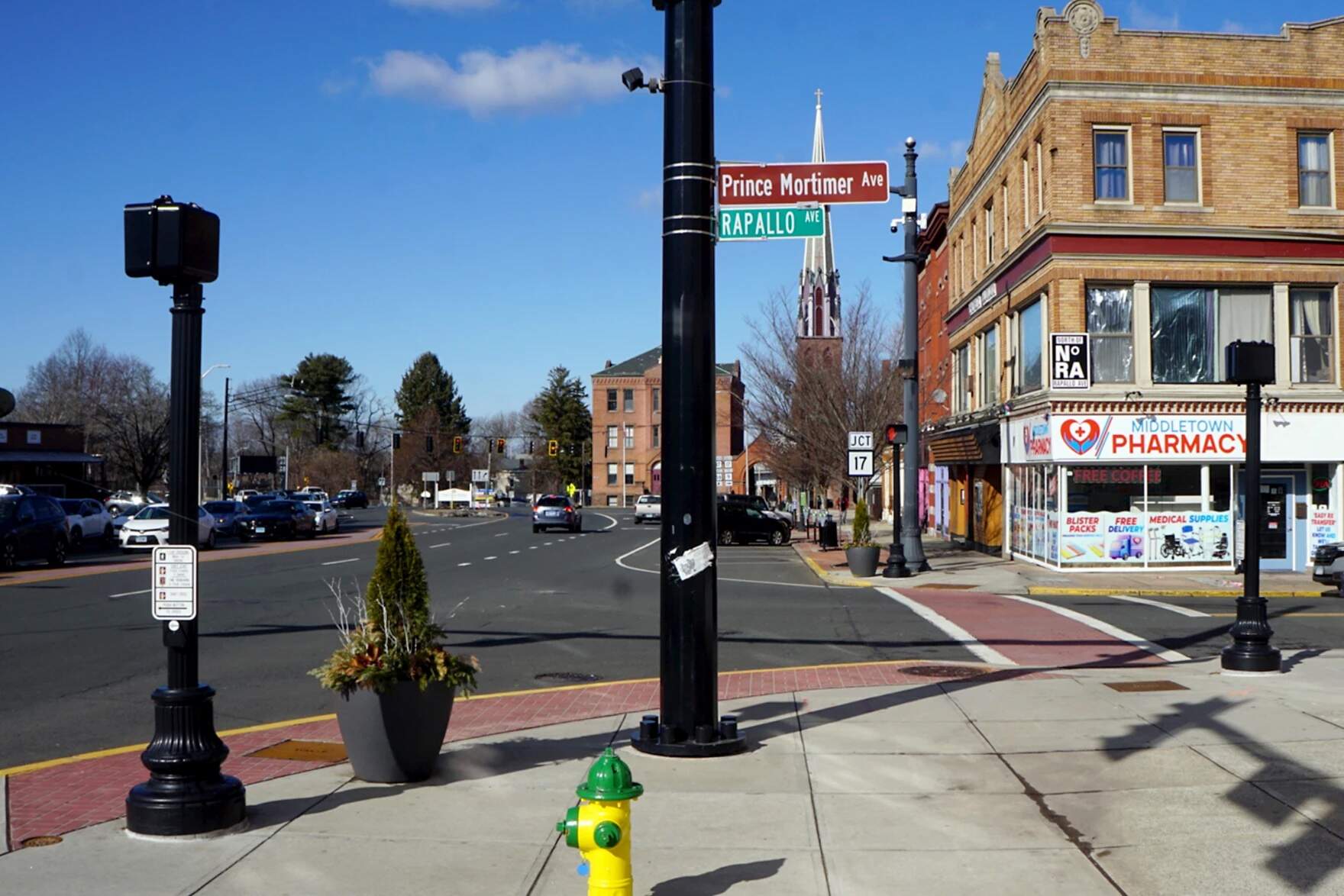 On the first day of Black History Month, a Connecticut town that was once a hub of the transatlantic slave trade renamed a street in honor of a man, who once lived and toiled in town. Rapallo Avenue is now “Prince Mortimer Avenue,” In Middletown, Connecticut. (Courtesy of John Mills)