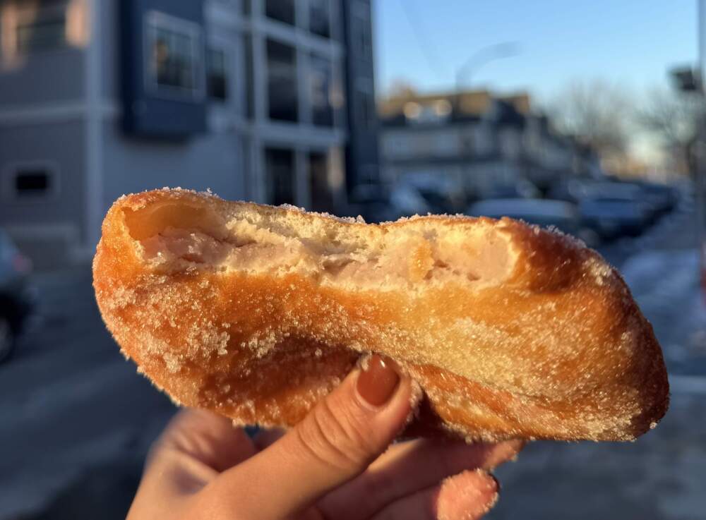 Taro stuffed fried dough from 180 Cafe. (Photo by Vivian Dang)