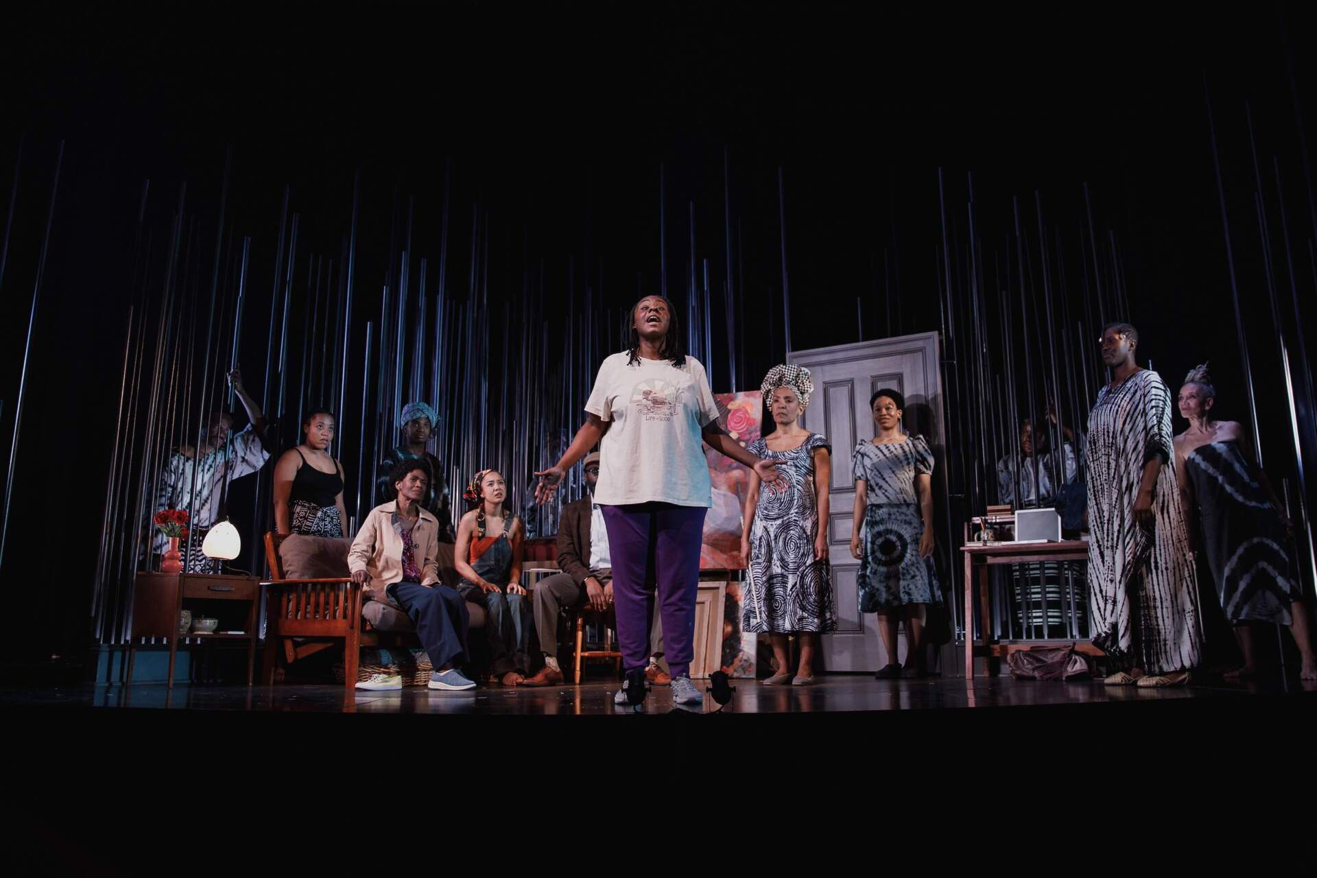 The cast of "The Grove," directed by Awoye Timpo. (Courtesy Marc J. Franklin)