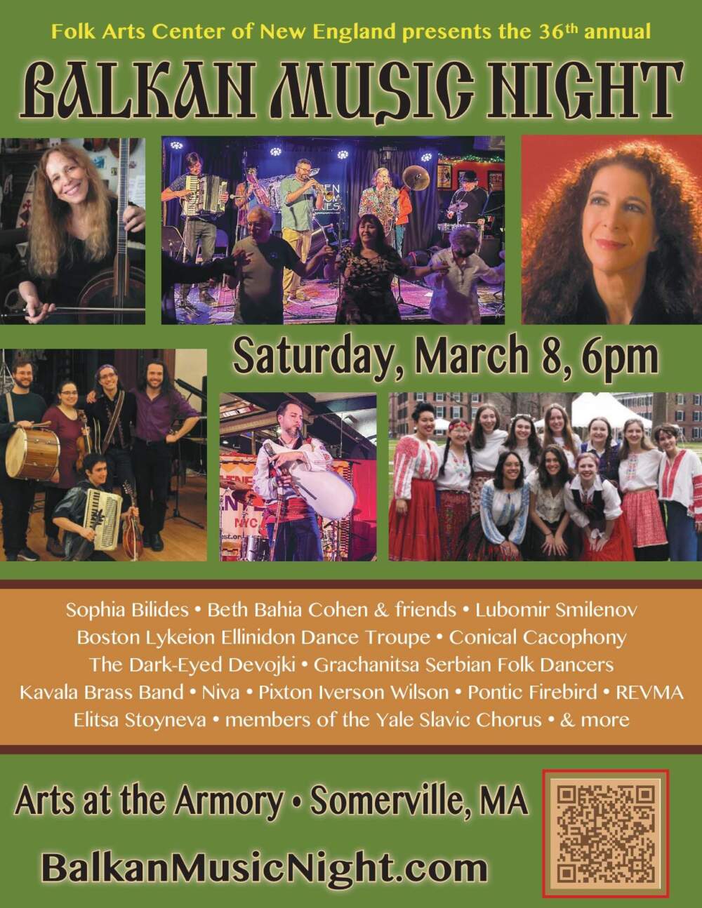 The 36th Balkan Music Night will take over Arts at the Armory from 6 p.m. to midnight on Saturday, March 8. (Courtesy Balkan Music Night)