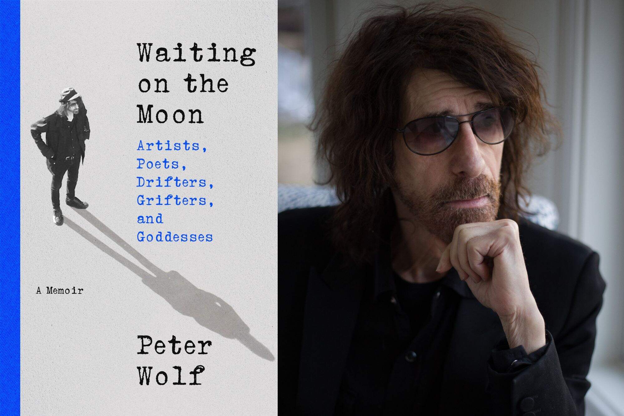 The cover of "Waiting on the Moon" and author Peter Wolf. (Courtesy of Hachette Book Group)
