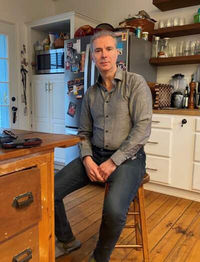 Ciaran Nagle, of Peterborough, said too many people are trying to navigate a broken immigration system: "Fix the problem," he said. (Anthony Brooks/WBUR)