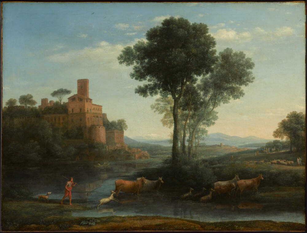 Claude Lorrain, "Landscape with the Voyage of Jacob," 1677, oil on canvas. (Courtesy The Clark)
