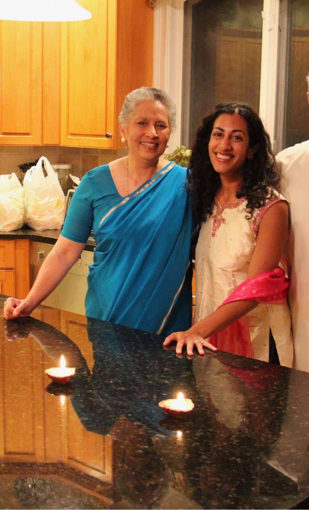 The author and her mother 10 years ago, in 2015. (Courtesy Divya Kumar)