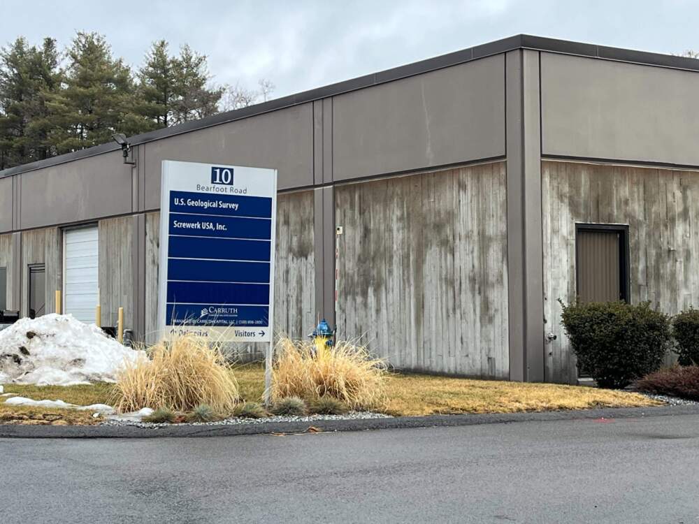 U.S. Geological Survey's New England Water Science Center building in Northboro, Mass. (WBUR/Lynn Jolicoeur)