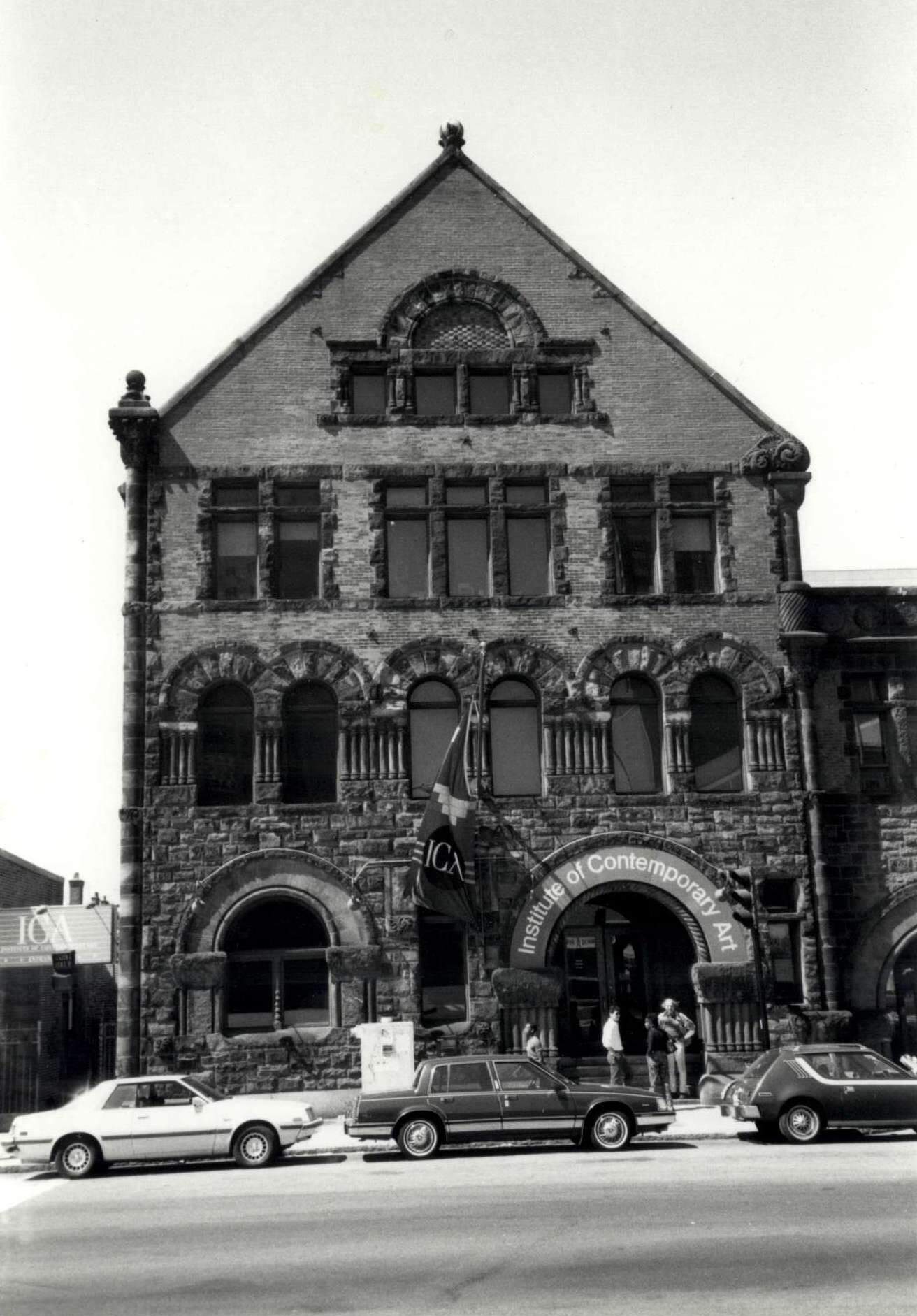 When Medvedow took over the ICA, it was still located in an old police station building on Boylston Street. (Courtesy Institute of Contemporary Art)