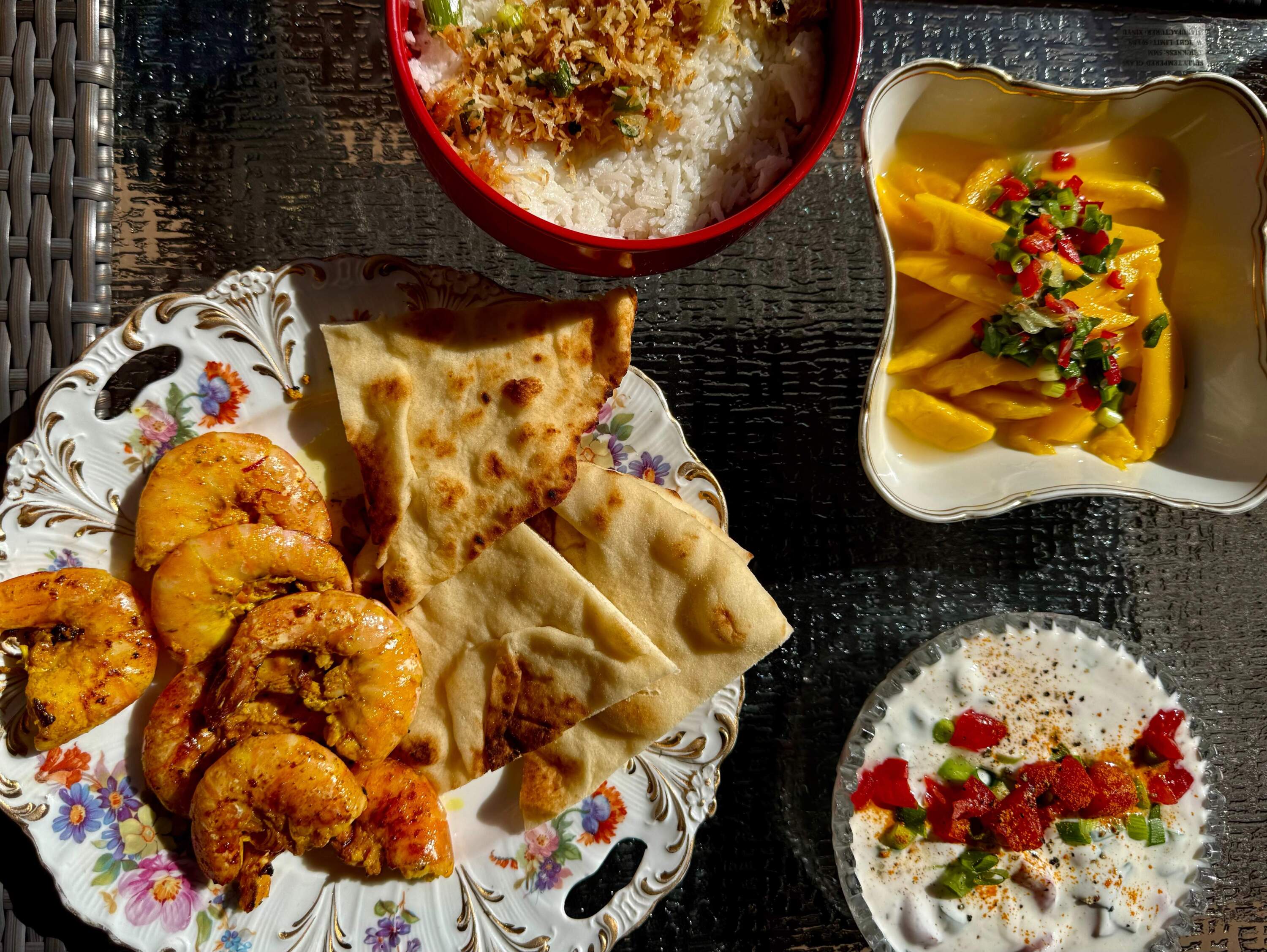 Kathy Gunst's Indian spice inspired dishes. (Kathy Gunst/Here & Now)