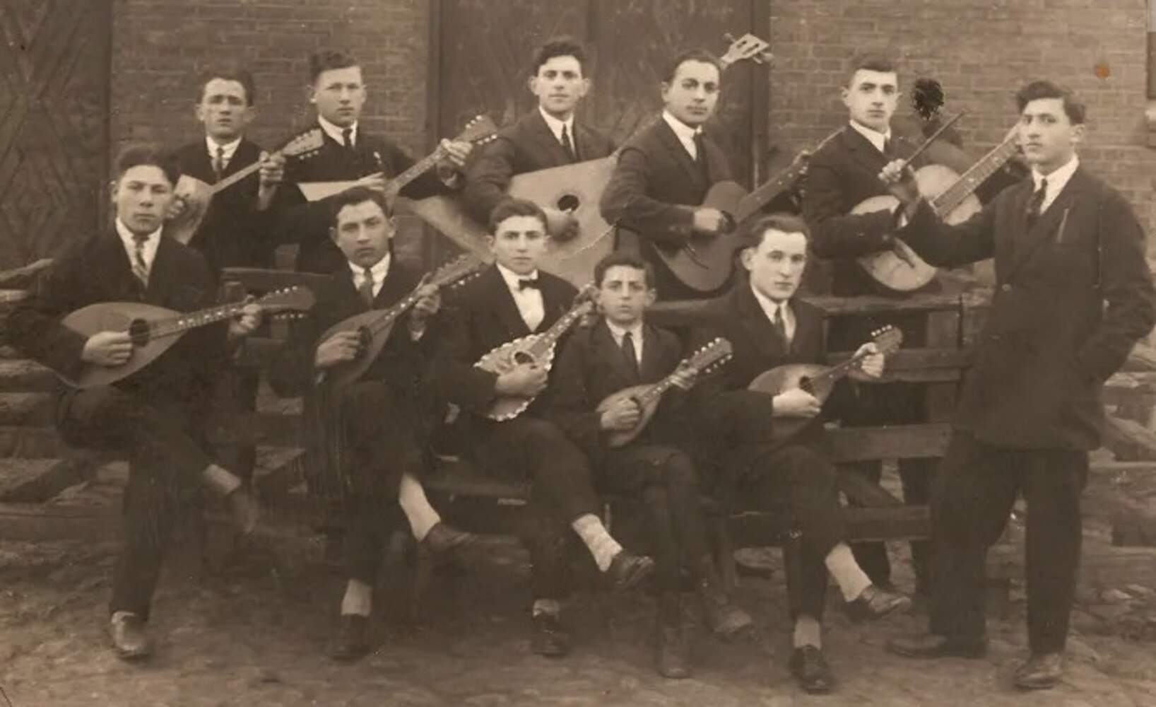 A mandolin orchestra. (Courtesy of the Ger Mandolin Orchestra)