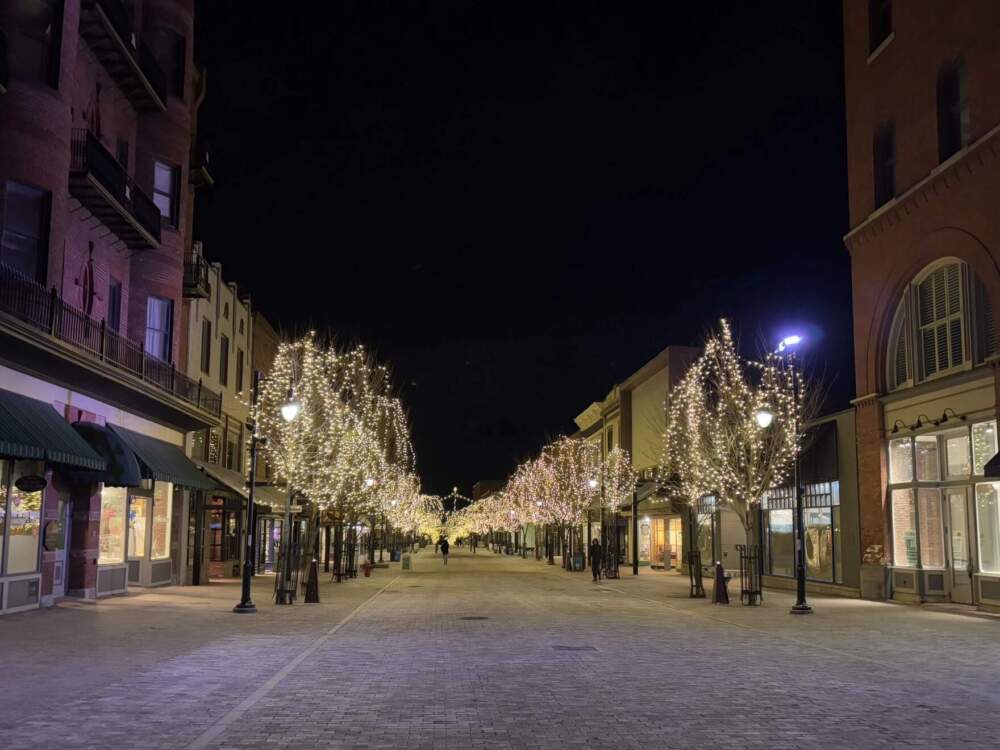 Church Street Marketplace in Burlington in January 2025. (April McCullum/Vermont Public)