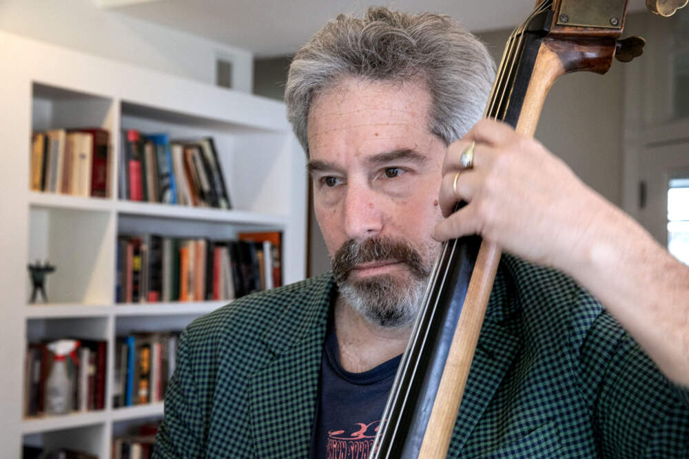 Bassist Matthew Berlin. (Robin Lubbock/WBUR)