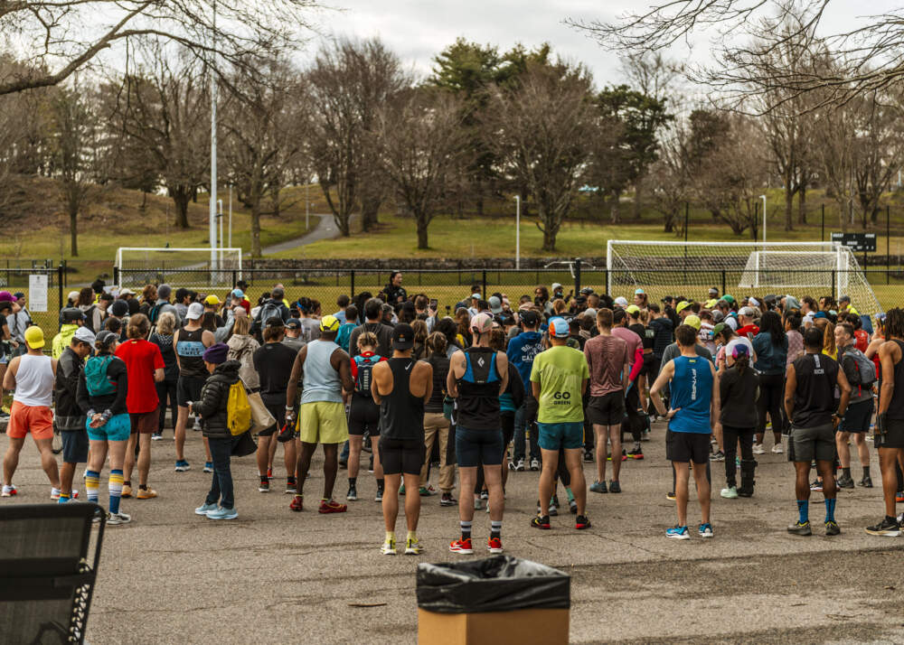 Runners gathering for the 26.TRUE marathon last year. (Courtesy George Grullon)