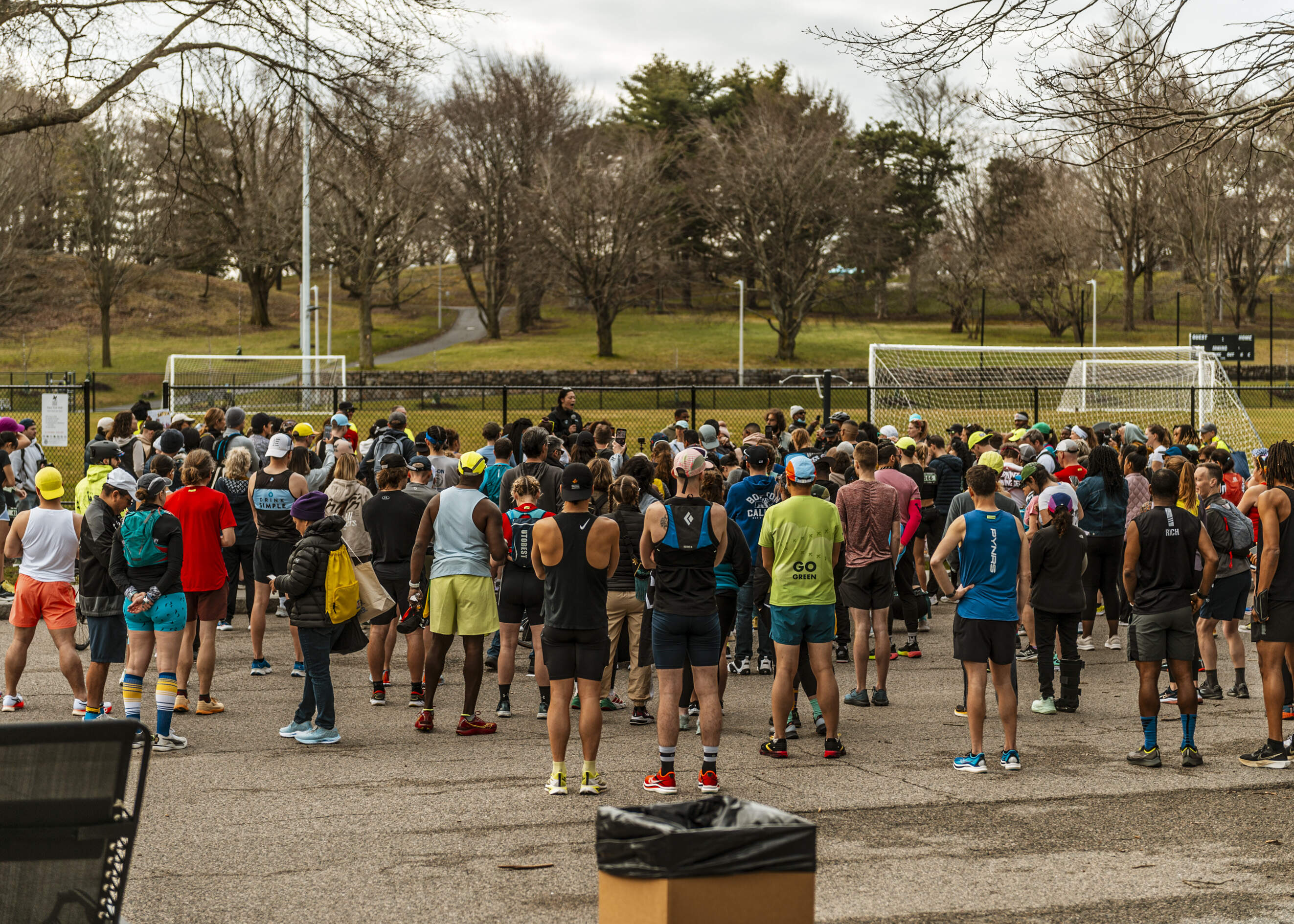 Runners gathering for the 26.TRUE marathon last year. (Courtesy George Grullon)