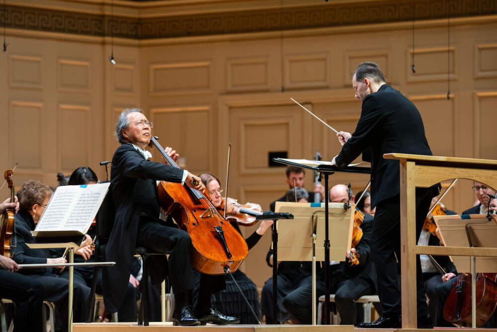 Yo-Yo Ma performs Shostakovich's Cello Concerto No. 1 with Andris Nelsons and the Boston Symphony Orchestra. (Courtesy Robert Torres)