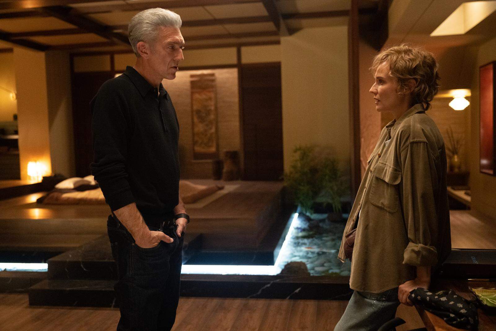 Vincent Cassel and Diane Kruger in director David Cronenberg's "The Shrouds." (Courtesy Sideshow and Janus Films)