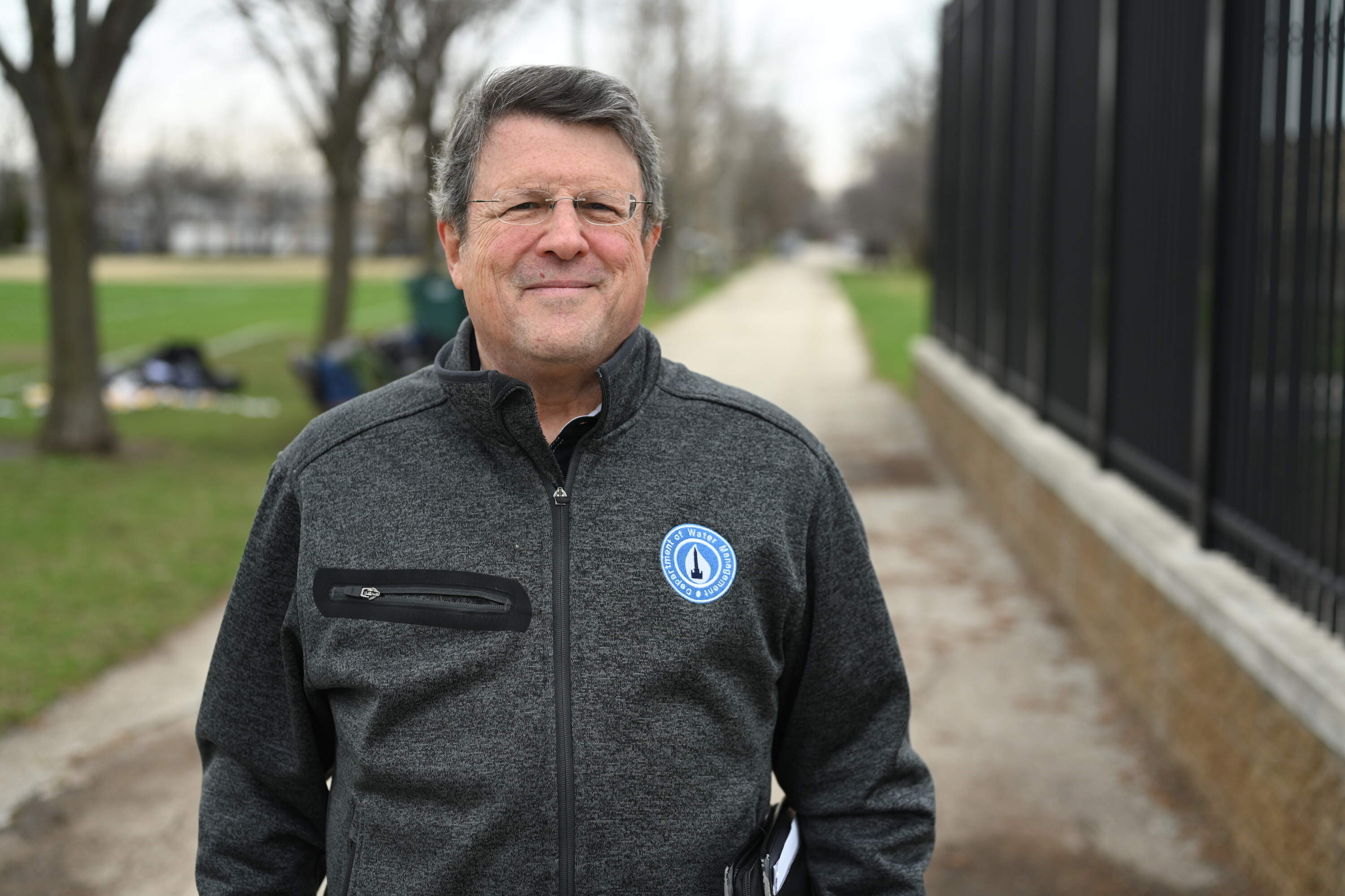 Dave Kohn, deputy commissioner of regional partnerships at City of Chicago Department of Water Management, at Chicago’s Southwest Pumping Station, where the city’s system will connect to the Grand Prairie Water Commission, the new water entity for Joliet and neighboring communities. (Chris Bentley/Here & Now)