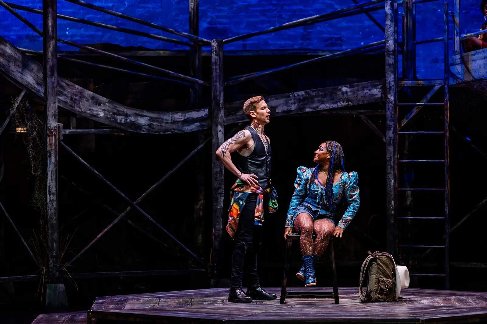 Edward Nelson as Billy Bigelow and Brandie Sutton as Julie Jordan in Boston Lyric Opera's 80th anniversary production of "Carousel." (Courtesy Nile Scott Studios)