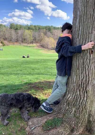 The author's son Finn, who has always found joy in nature, as a young boy. (Courtesy Alysia Abbott)