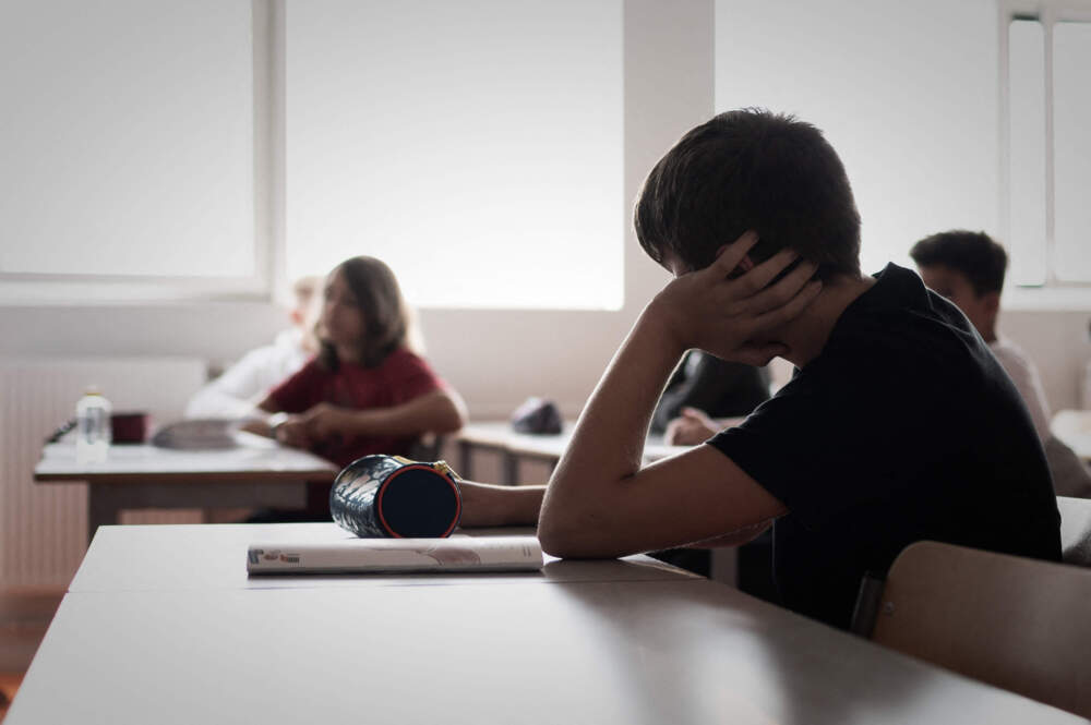 Students attend class. (Philippe Lopez/AFP via Getty Images)