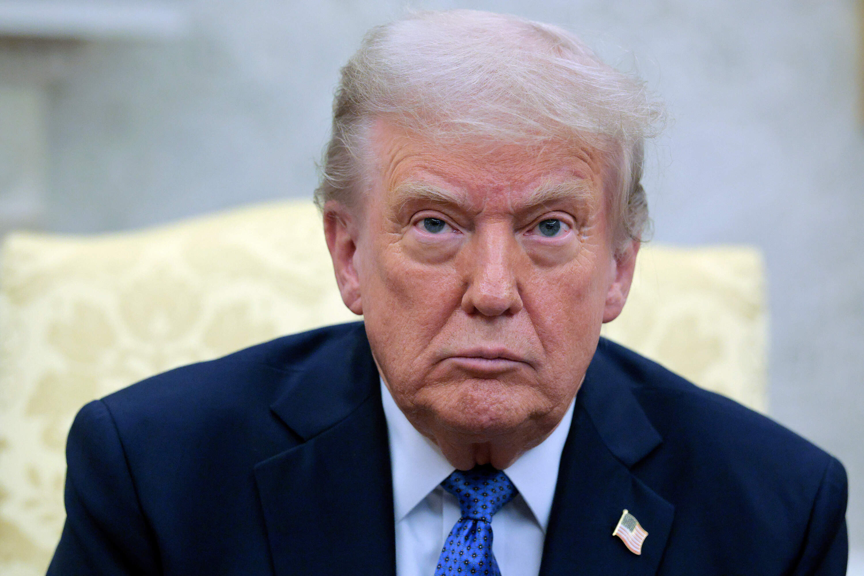 President Trump talks to reporters during a meeting with Norway's Prime Minister Jonas Gahr Store in the Oval Office at the White House on April 24, 2025 in Washington, DC. (Chip Somodevilla/Getty Images)
