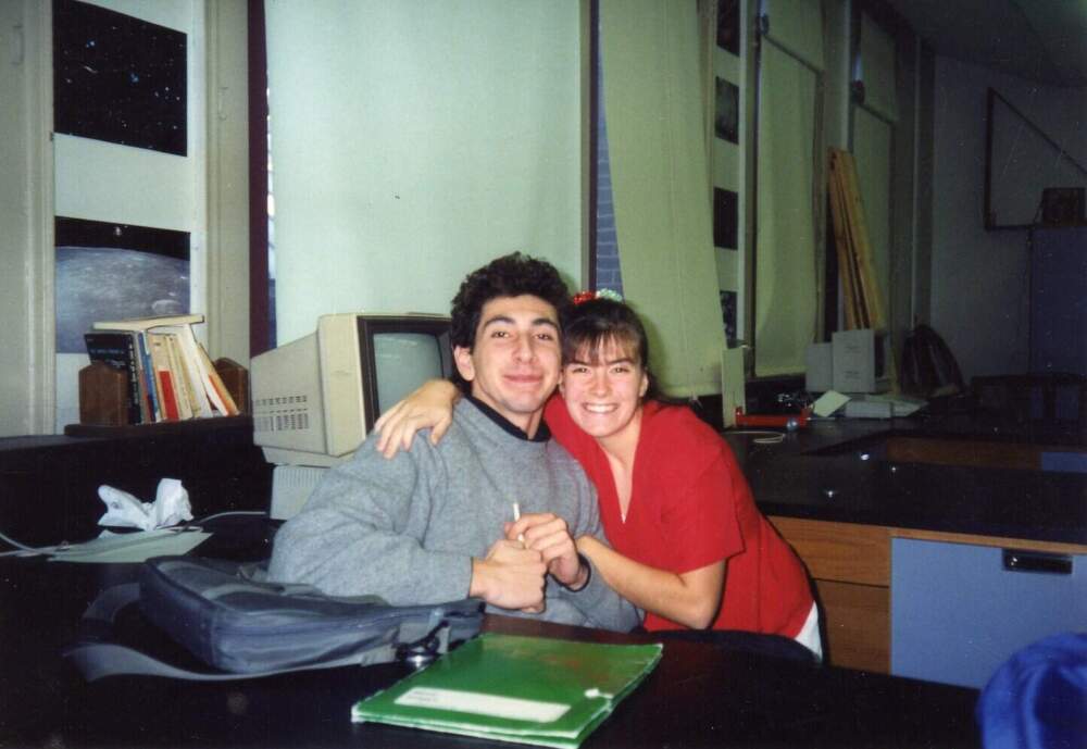 The author with a classmate at Somerville High School in 1991. (Courtesy Ismar Volić)