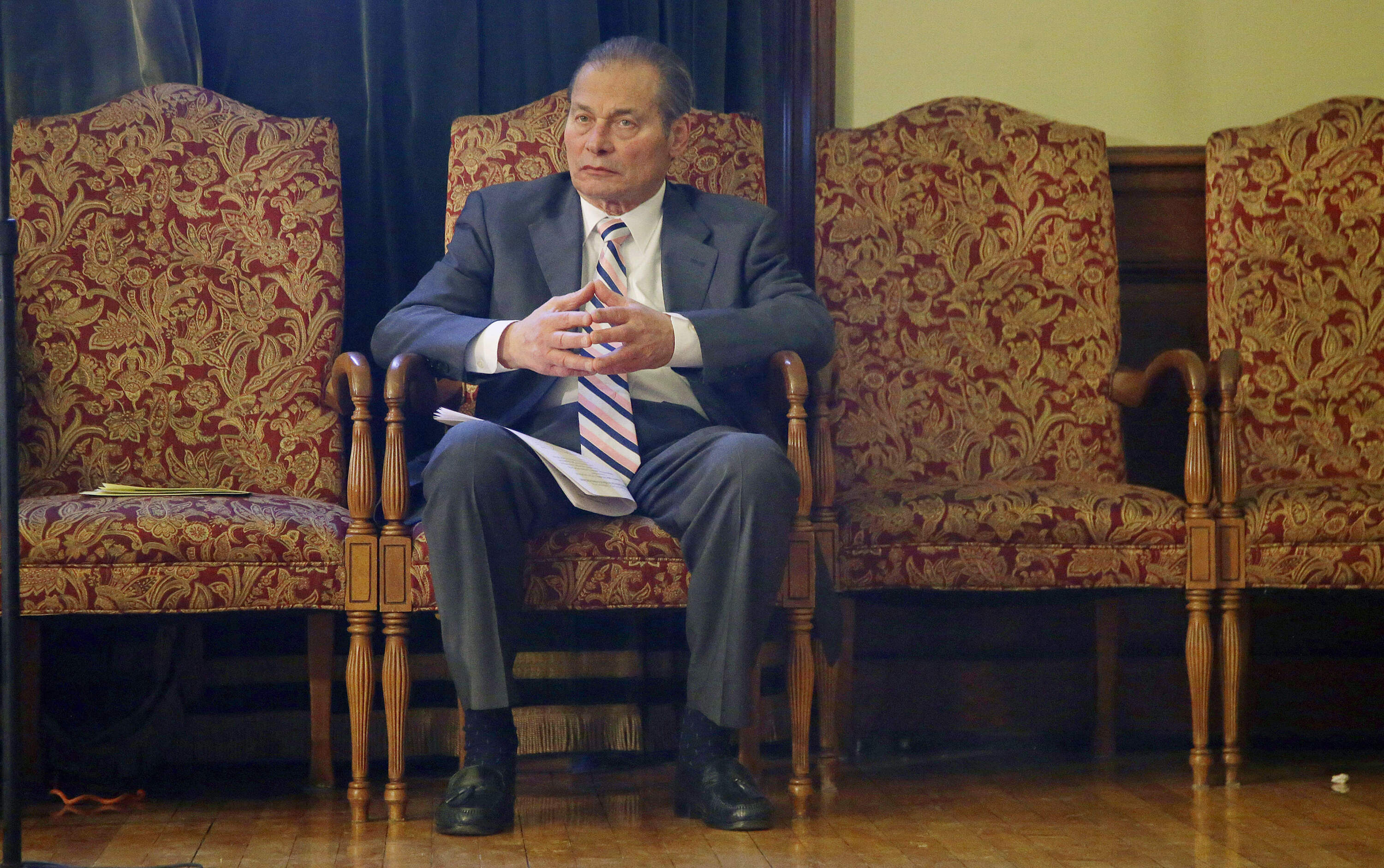 Rhode Island Senate Leader Dominick Ruggerio pictured in 2017. (Stephan Savoia/AP)