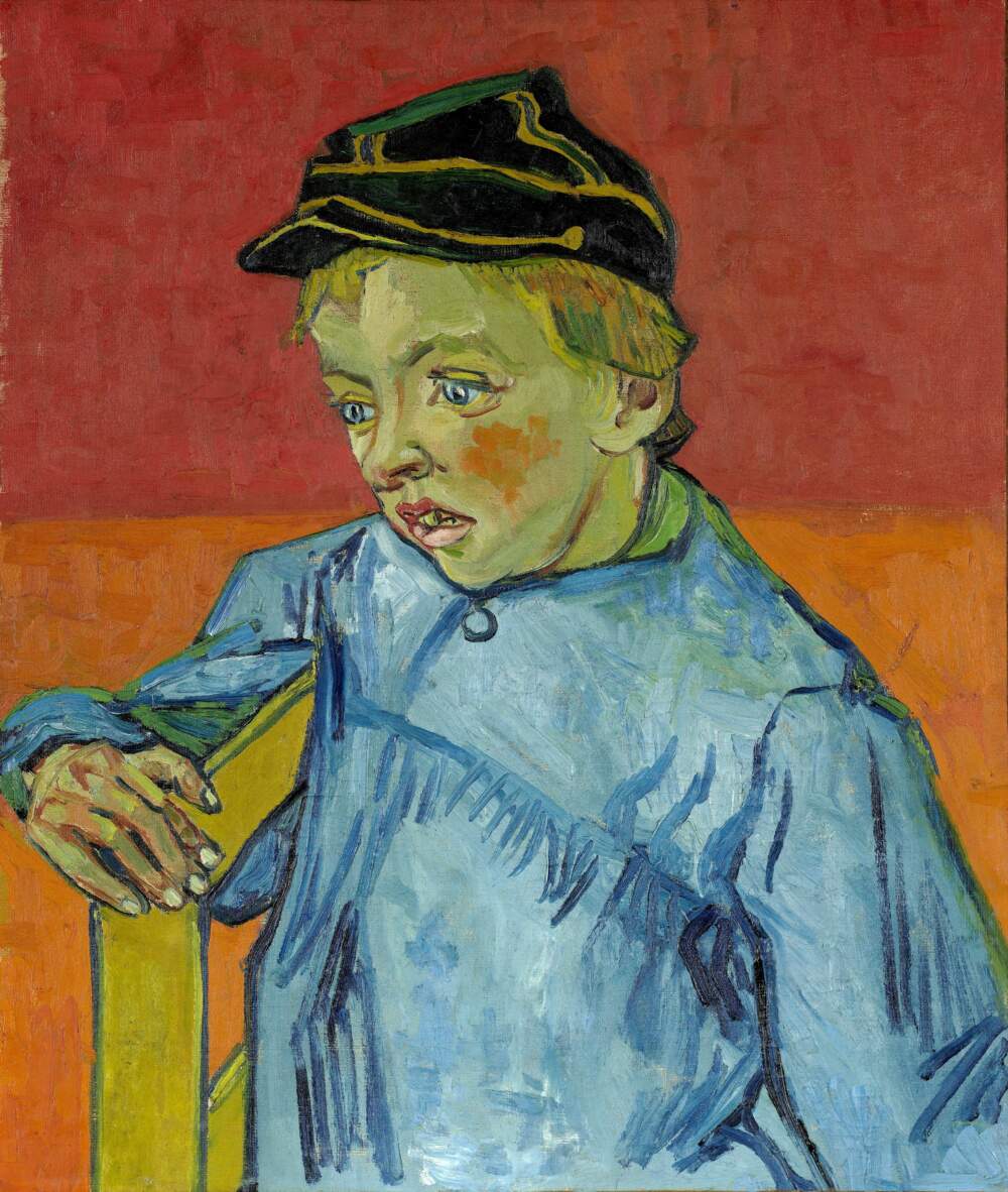 Vincent van Gogh, The Schoolboy (The Postman’s Son—Boy in Cap), 1888. Oil on canvas. Museu de Arte de São Paulo Assis Chateaubriand Doação (Gift) Seabra Cia. de Tecidos, Anderson-Clayton and Co., Egídio Câmara, Mário de Almeida, Usineiros do Nordeste, Geremia Lunardelli, Alberto Soares Sampaio, Cia. Souza Cruz, Guilherme Guinle, Francisco Pignatari, Cia. Siderúrgica Belgo-Mineira S.A., Louis Ensch, Jules Verelst, Cápua & Cápua S.A., 1952. MASP.00112.