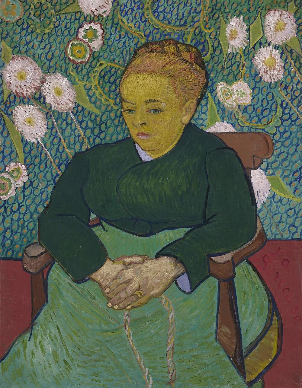 Vincent van Gogh, Lullaby: Madame Augustine Roulin Rocking a Cradle (La Berceuse), 1889. Oil on canvas. Bequest of John T. Spaulding.