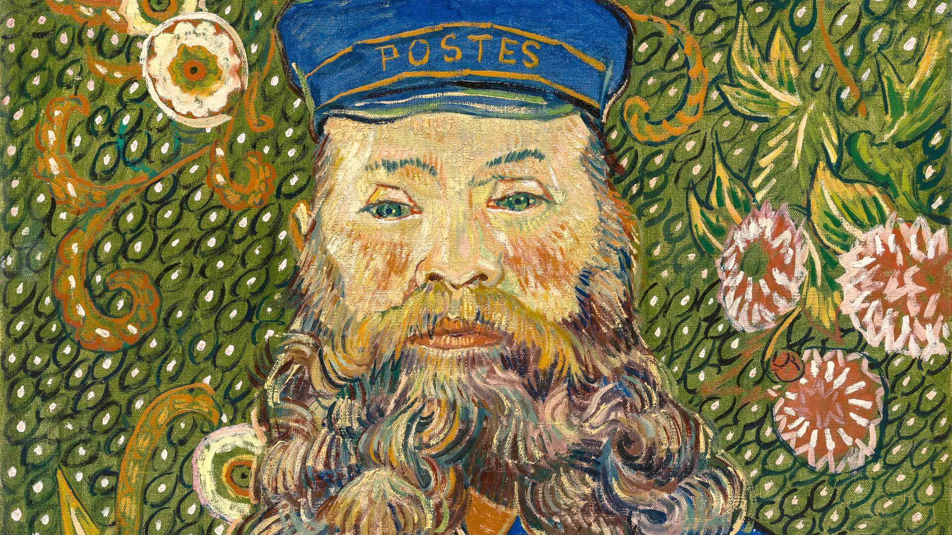 Vincent van Gogh, Portrait of Joseph Roulin (detail), 1889. Oil on canvas. The Museum of Modern Art, New York, Gift of Mr. and Mrs. William A. M. Burden, Mr. and Mrs. Paul Rosenberg, Nelson A. Rockefeller, Mr. and Mrs. Armand P. Bartos, The Sidney and Harriet Janis Collection, Mr. and Mrs. Wener E. Josten, and Loula D. Lasker Bequest (all by exchange), 1989. Photo Credit: Digital Image © The Museum of Modern Art/Licensed by SCALA / Art Resource, NY.