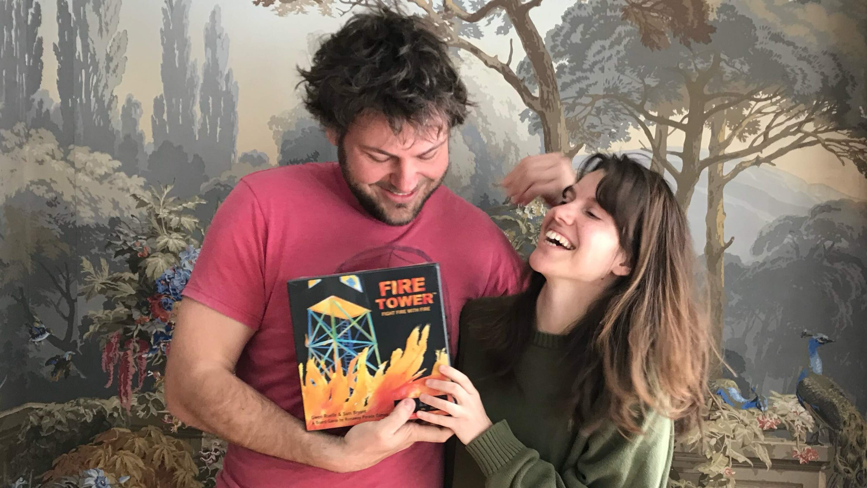 Sam Bryant and Gwen Ruelle, co-owners of Runaway Parade Games. (Courtesy of Justin Oslyn)