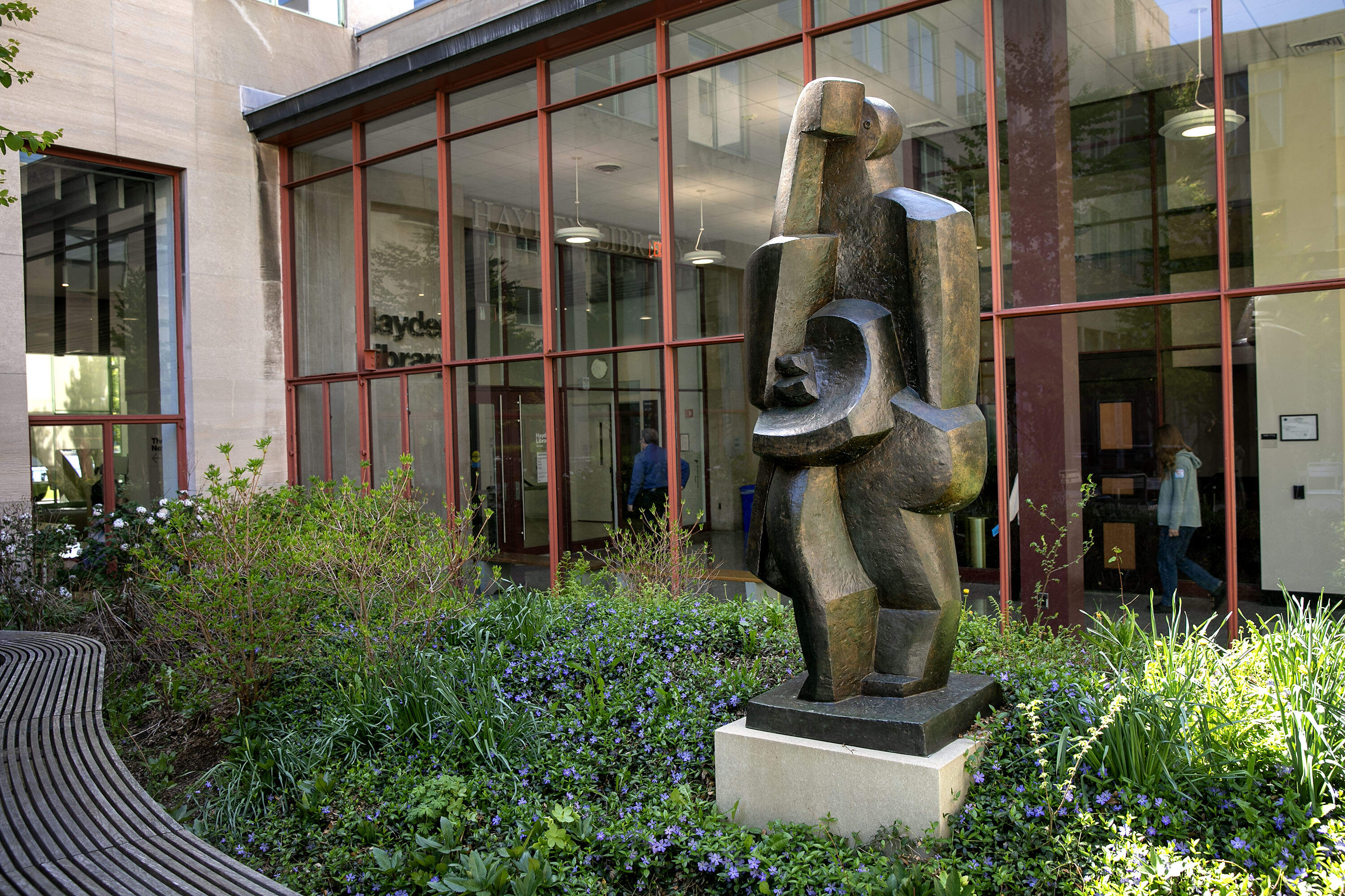Bather, a sculpture by Jacques Lipchitz at MIT. (Robin Lubbock/WBUR)