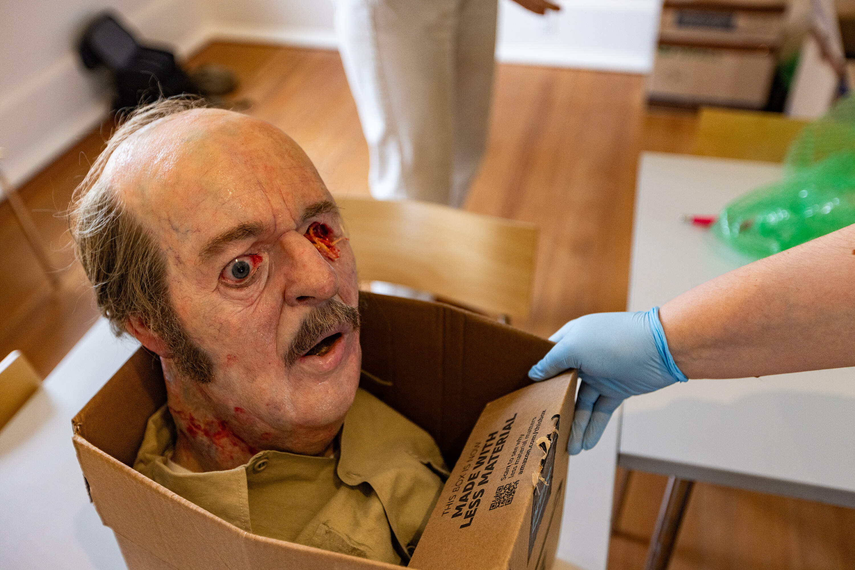 The Replica of Ben Gardner 'Head whichh will be dissplayed atm. (Esse costa / wbur)