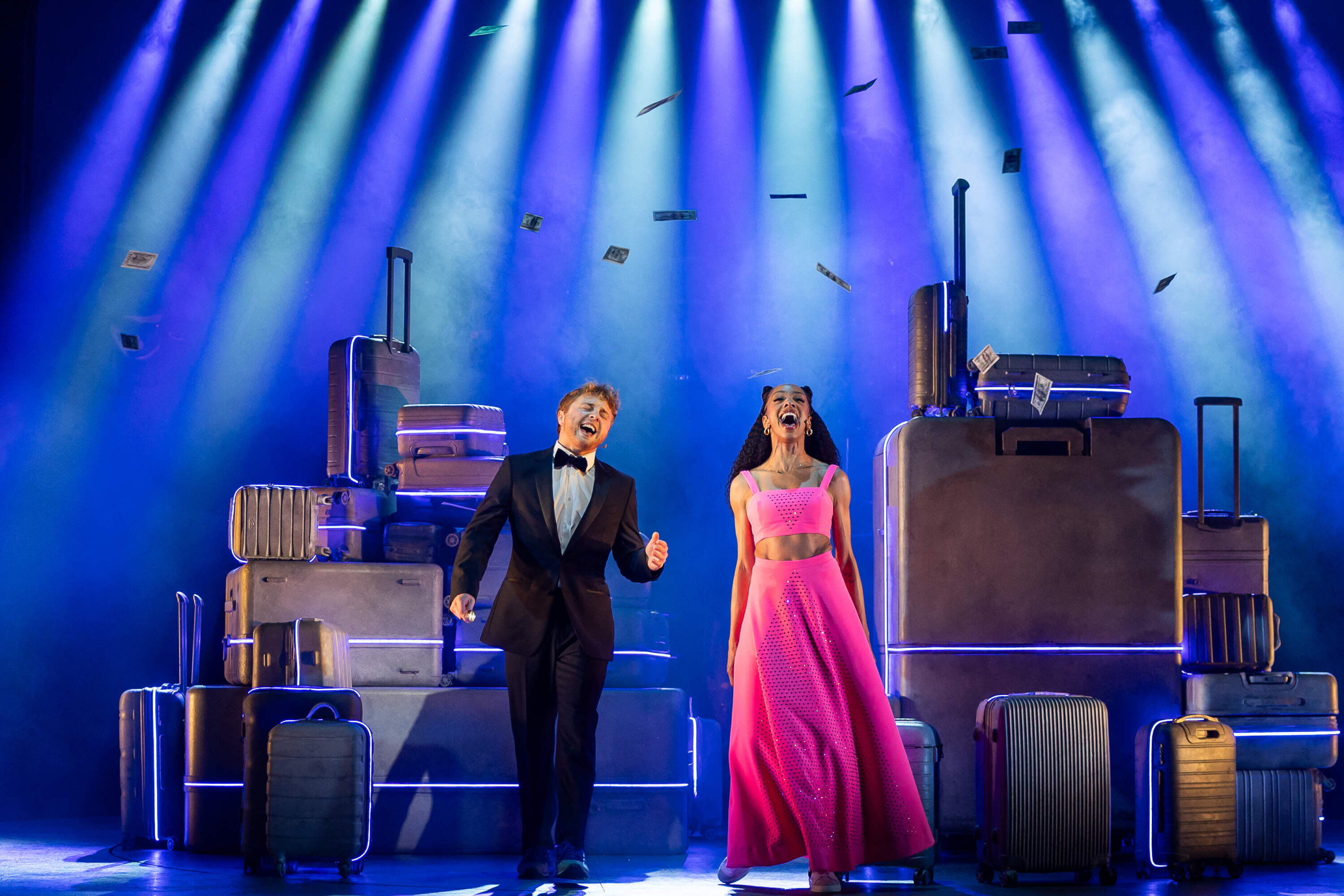 Sam Tutty and Christiani Pitts in A.R.T.’s production of "Two Strangers (Carry a Cake Across New York)." (Courtesy Nile Scott Studios and Maggie Hall)